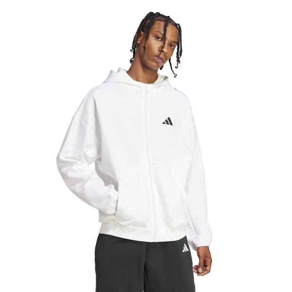 adidas Men's Future Icons Small Logo Full-Zip Hoodie