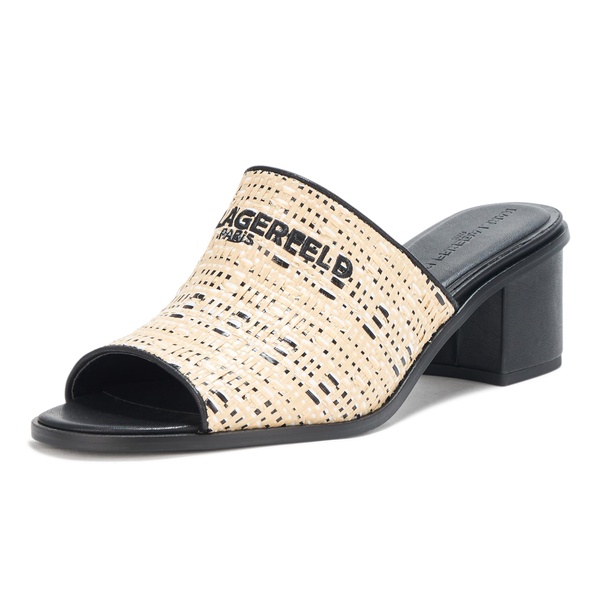 KARL LAGERFELD Women's Everyday Cushioned Insole Harford-Sandal Mule Wedge