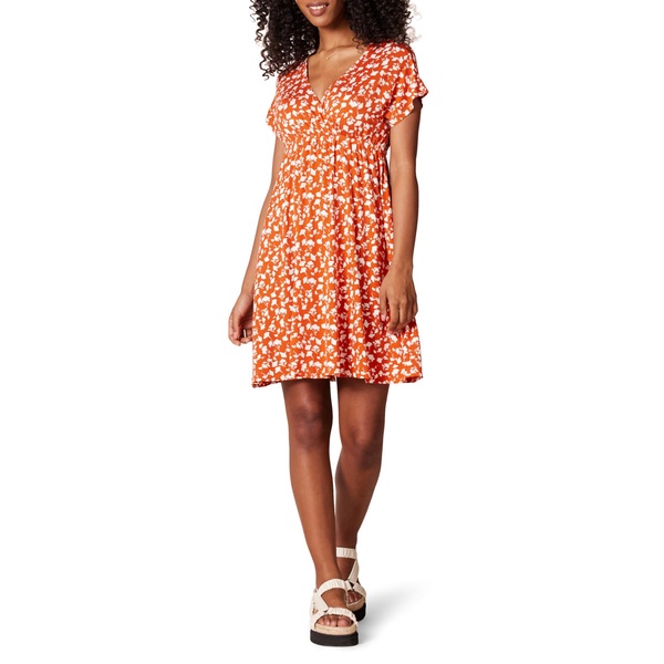 Amazon Essentials Women's Surplice Dress (Available in Plus Size)
