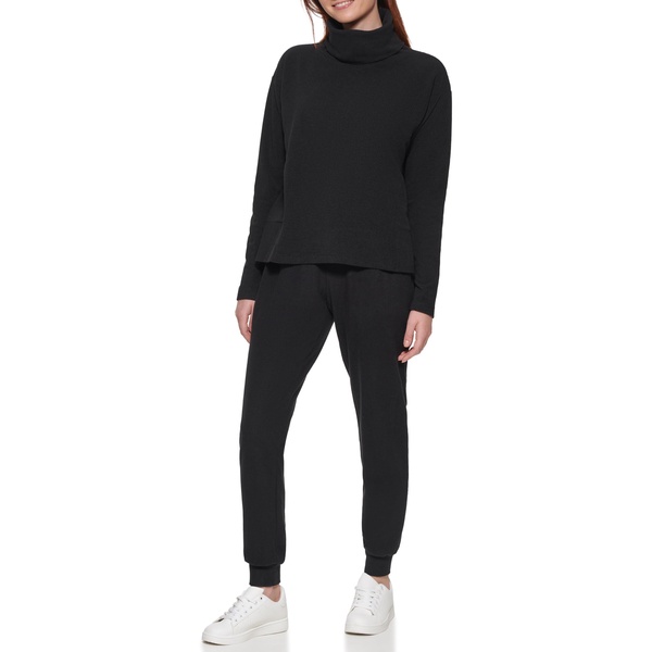 Andrew Marc womens Fleece Turtleneck Sweatshirt