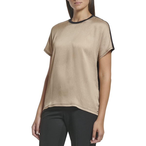 Tommy Hilfiger Women's Blouse Work Top Short Sleeve Top