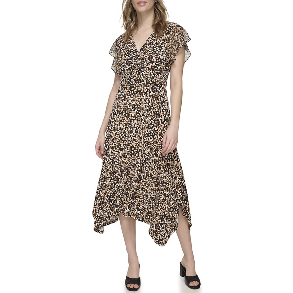Calvin Klein Women's Plus Knit V Neck Dress