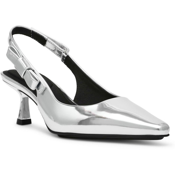 carmel womens patent padded insole slingback heels