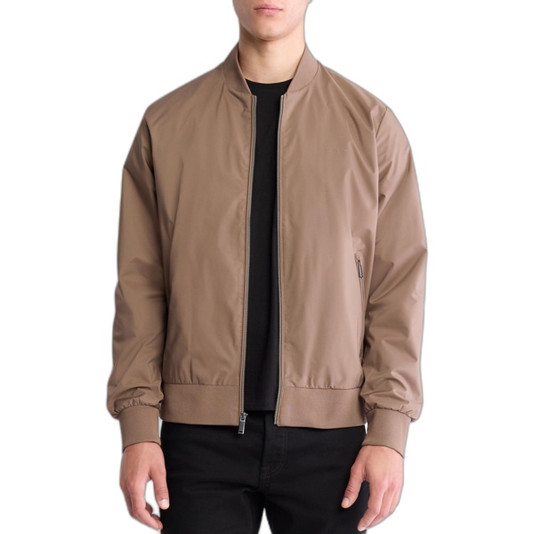 Calvin Klein Men's Matte Logo Zip Bomber Jacket