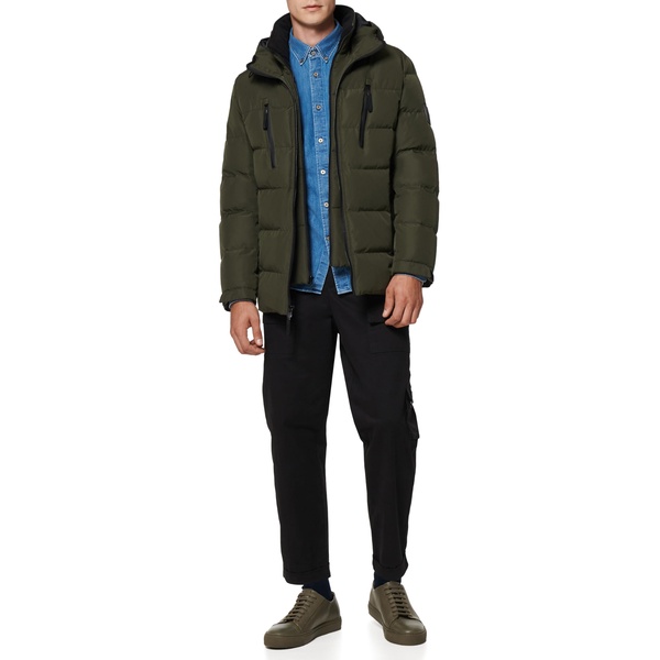 Andrew Marc Men's Water Resistant Montrose Down Jacket Long Sleeve