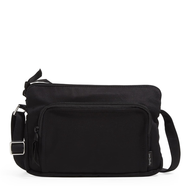 Vera Bradley Women's Cotton Little Hipster Crossbody Purse with RFID Protection