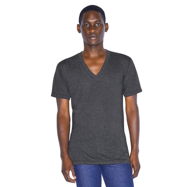 American Apparel Women's Tri-Blend V-Neck Short Sleeve T-Shirt