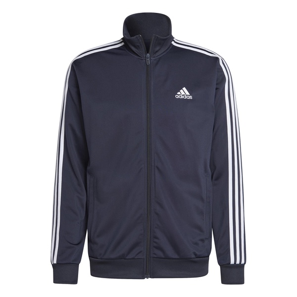 adidas Men's Size Basic 3-Stripes Tricot Track Suit Legacy, Ink/White, XX-Large/Tall + 3"