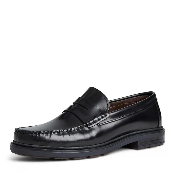 Bruno Magli - Men's Mello Loafers, Luxurious Italian Leather, Easy Slip On Shoes, Black, 11.5