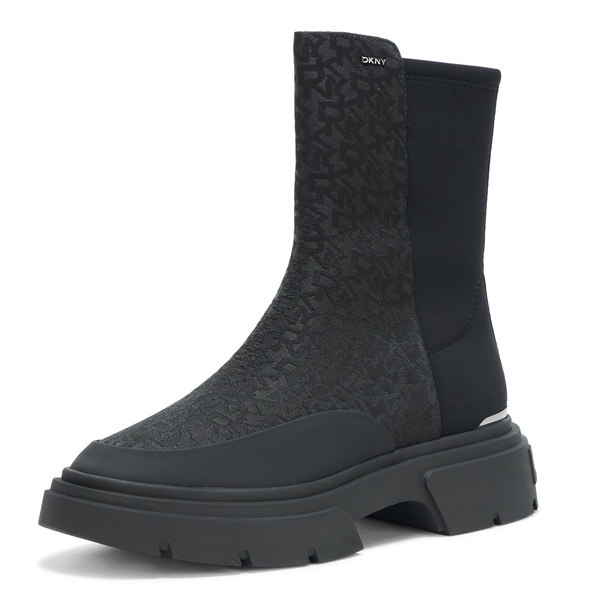 DKNY Women's Fleming Winter Boot Ankle, Black, 9