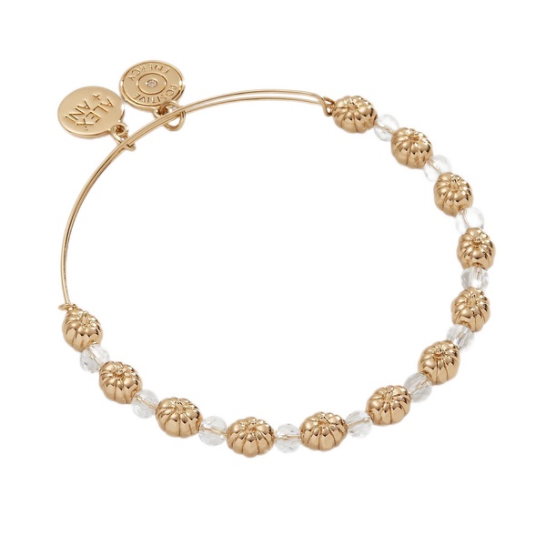 Alex and Ani Pumpkin + Crystal Beaded Bangle