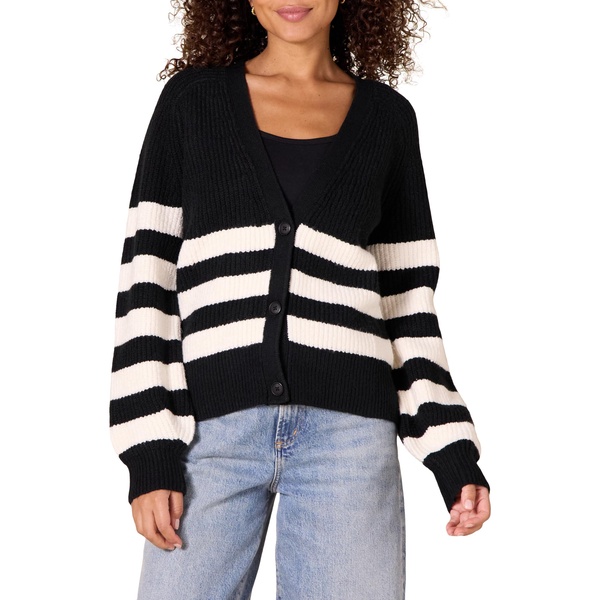 Amazon Essentials Women's Soft Touch Ribbed Blouson Cardigan