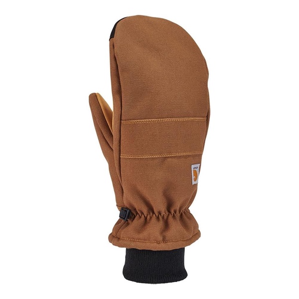 Carhartt Men's Insulated Duck Synthetic Leather Knit Cuff Mitt