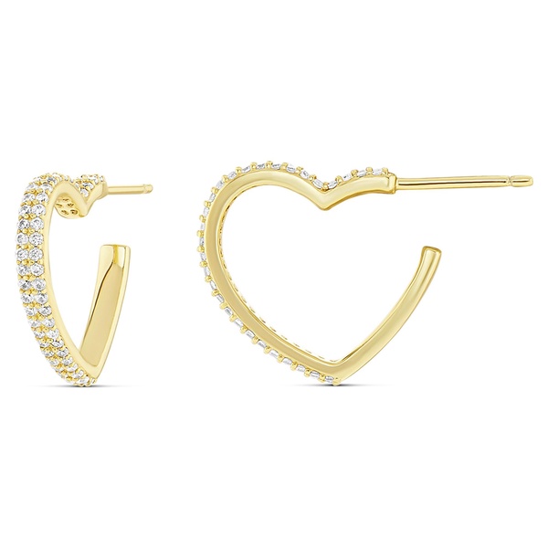 Amazon Essentials Clay Crystal 20mm Heart Hoop Earring