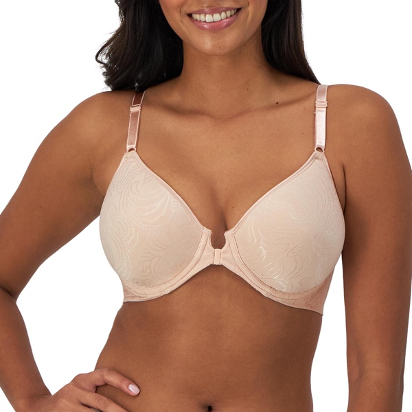 Bali Women's Underwire Shaping Bra, Comfort Revolution T-shirt Bra, Front-close Bra