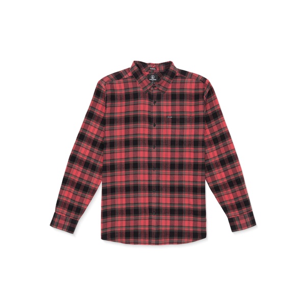 Volcom Men's Caden Plaid Long Sleeve Flannel Shirt