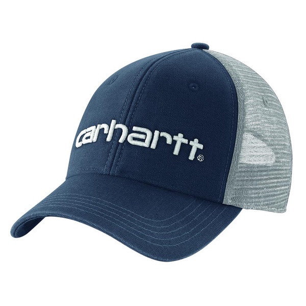 Carhartt Men's Canvas Mesh-Back Logo Graphic Cap