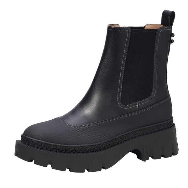 Coach Jayla Leather Chelsea Boots - UK 3