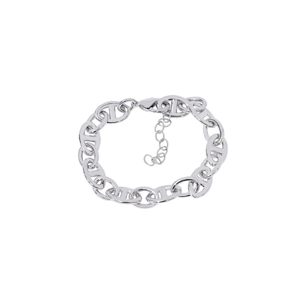 Amazon Essentials 14K Gold or Rhodium Plated Mariner Link Bracelet
