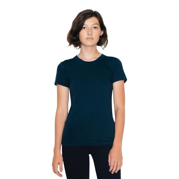 American Apparel Women's Fine Jersey Fitted Short Sleeve T-Shirt