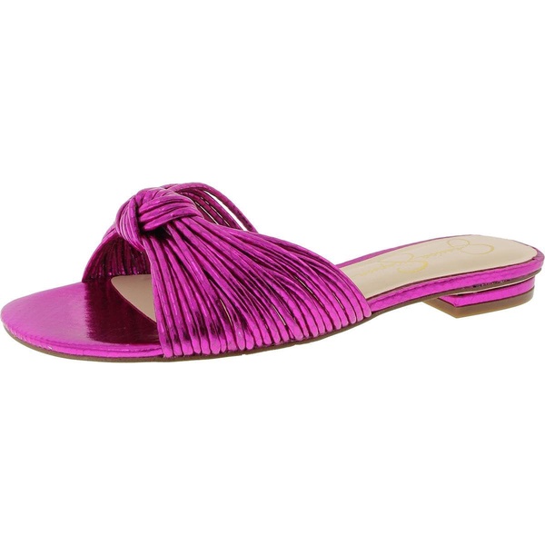 Jessica Simpson Womens Dydra Denim Slip-On Slide Sandals