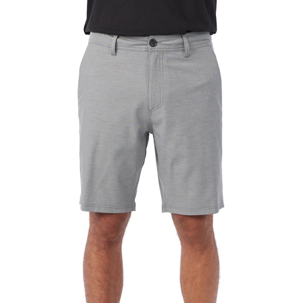 O'NEILL Men's 19 Inch Reserve Light Check Hybrid Shorts - Quick Dry Swim Trunks for Men with Fabric and Pockets