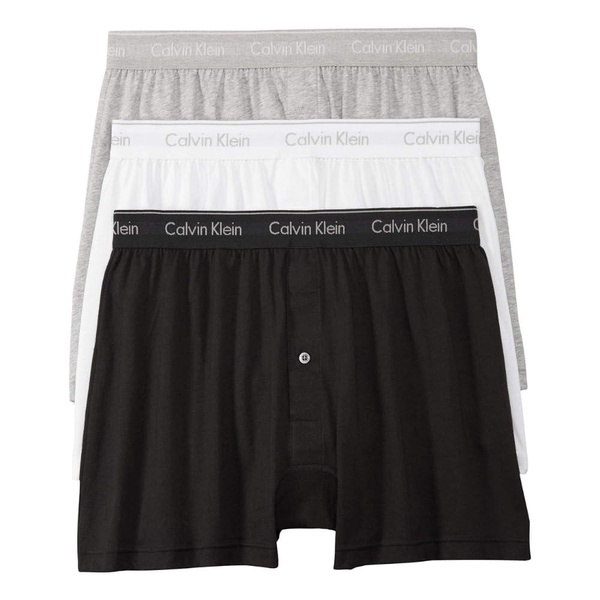 Calvin Klein Men's Cotton Classics 3-Pack Knit Boxer