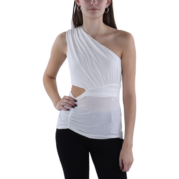 womens cut out ruched pullover top