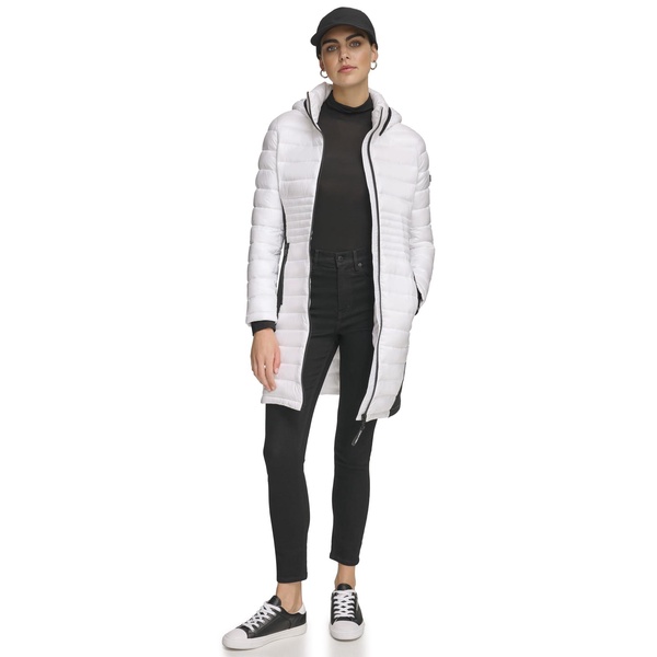 Calvin Klein Women's Long Light-weight Puffer Jacket