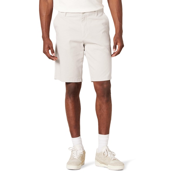 Amazon Essentials Men's Slim-Fit 11" Flat-Front Comfort Stretch Chino Short