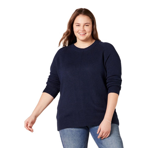 Amazon Essentials Women's Crewneck Sweater, Classic-Fit, Soft Touch, Long Sleeve, Plus-Size Available