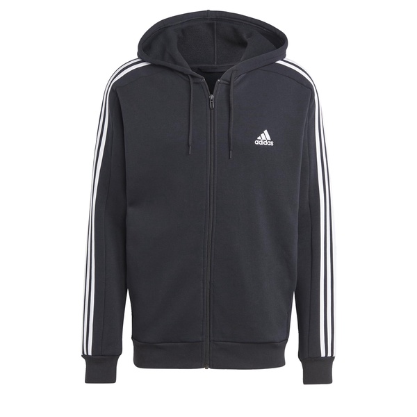 adidas Men's Essentials 3-Stripes Fleece Full-Zip Hoodie