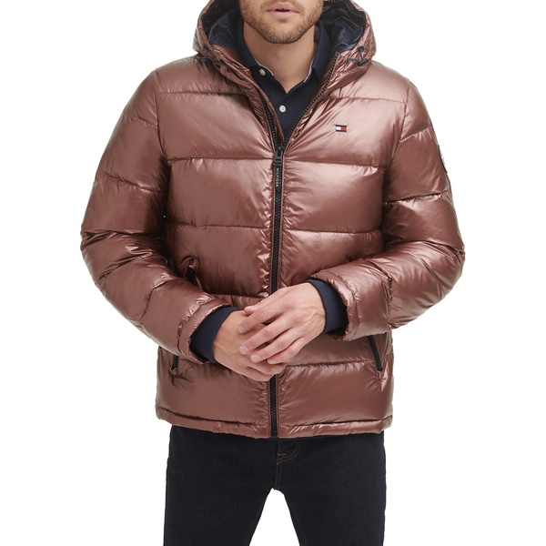 Tommy Hilfiger Mens Hooded Puffer Jacket (Standard and Big & Tall)