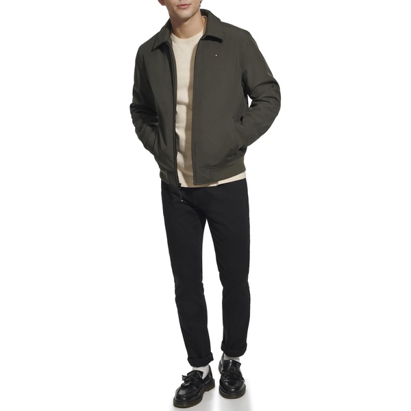 Tommy Hilfiger Mens Lightweight Water Resistant Varsity Bomber Jacket