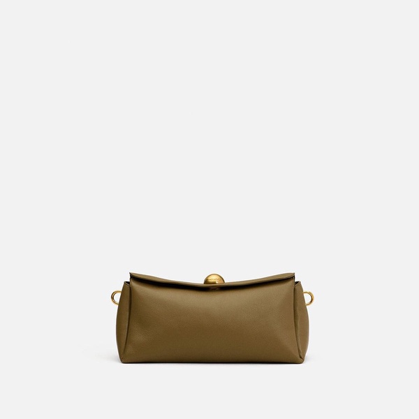 Khaki Leather Carrousel Bag