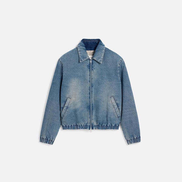 Blue Cotton Ami de Coeur Zipped Jacket