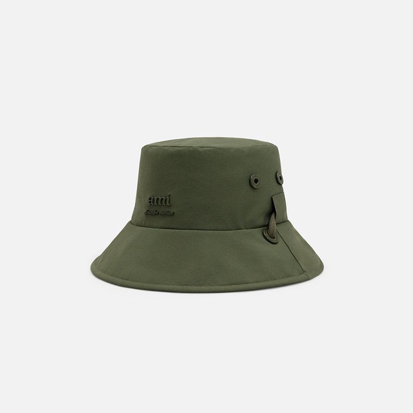 Green Water-repellent String Bucket Hat
