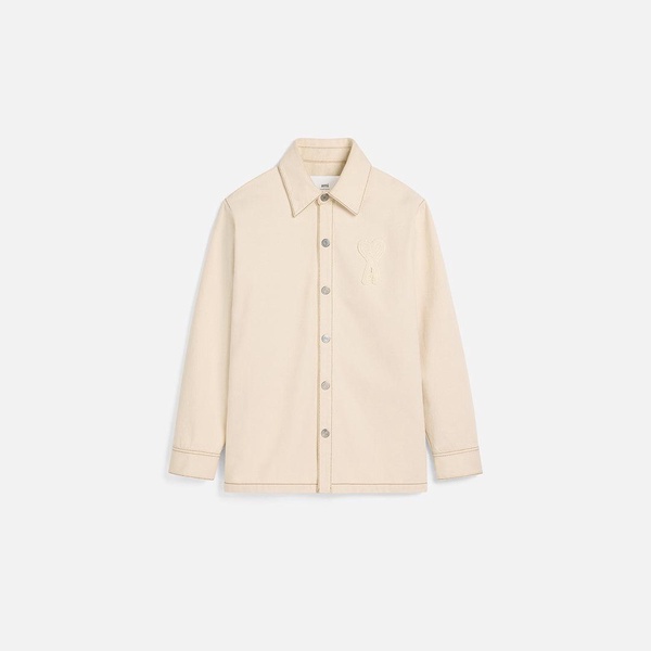 Beige Cotton Ami de Coeur Overshirt