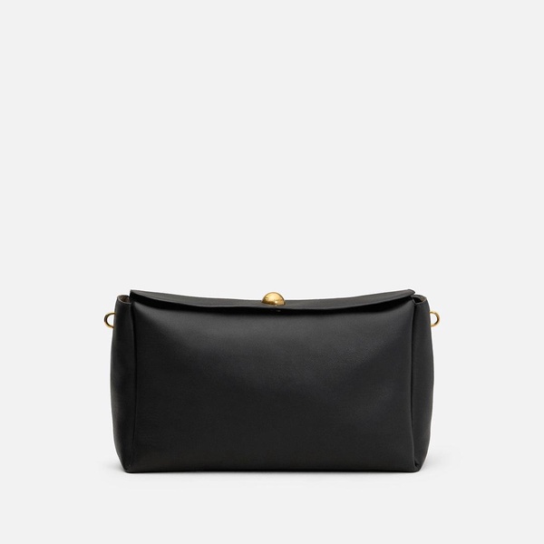 Black Leather Large Carrousel Bag