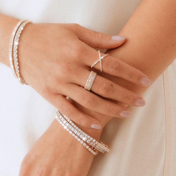 PavÃ© Lab Grown Diamond Eternity Ring