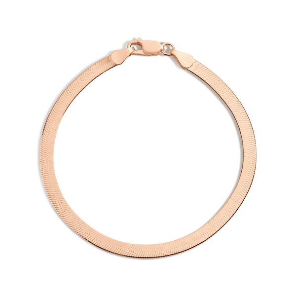 Gold Herringbone Chain Bracelet