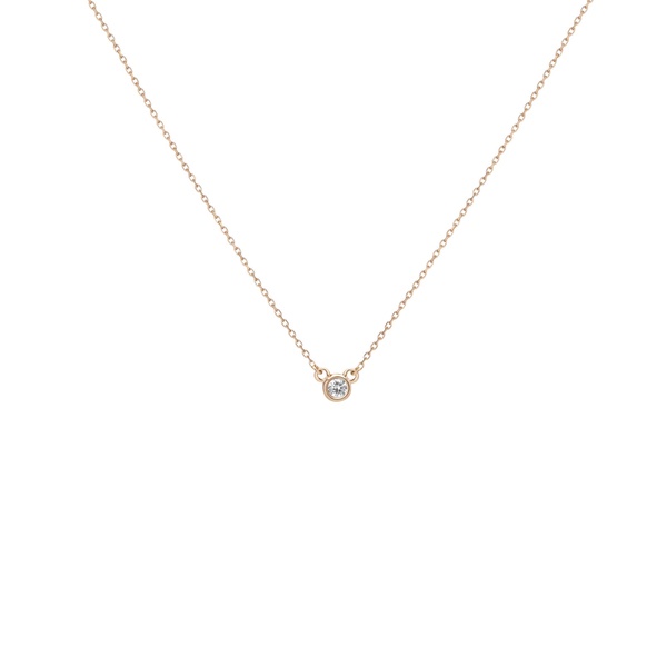 Mini Diamond Bezel Necklace