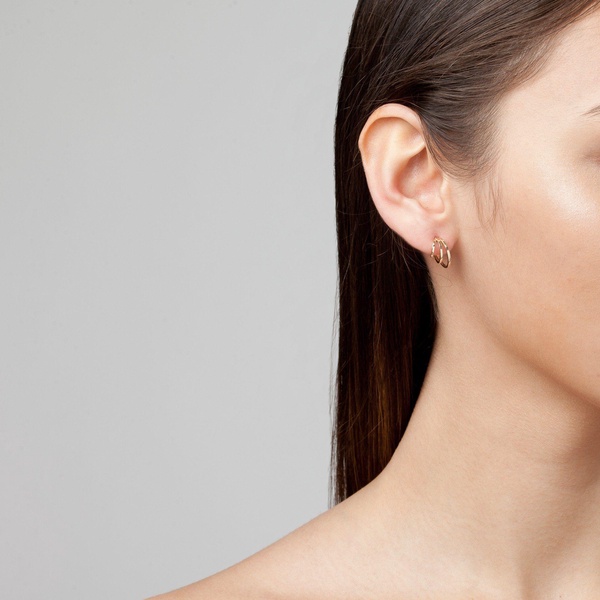 Mini Deco Triple Hoop Earrings