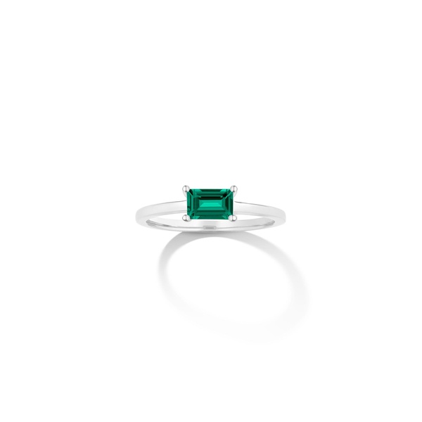 Birthstone Baguette Ring