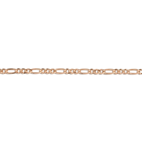 Large Gold Figaro Chain Bracelet