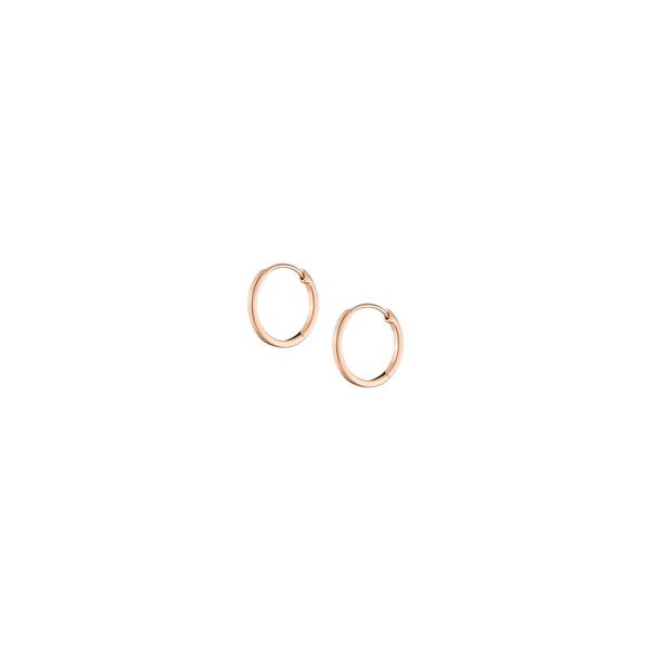 Skinny Gold Hinged Huggie Earrings (12mm)