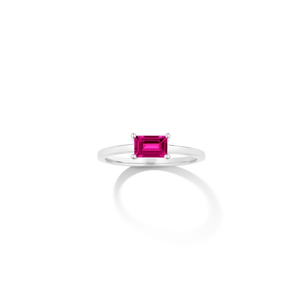 Birthstone Baguette Ring