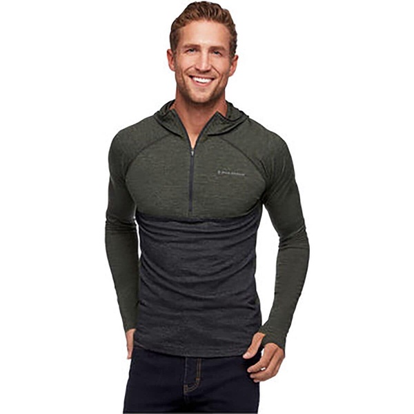 Solution Wool Half-Zip Hooded Baselayer Top - Men's