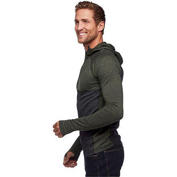 Solution Wool Half-Zip Hooded Baselayer Top - Men's
