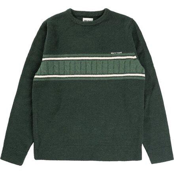 Mohair Stripe Knit Sweater - Men's